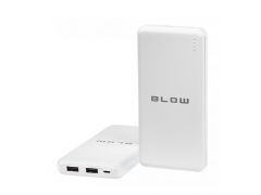 Аккумулятор BLOW 20000mAh, inp:Micro-USB(5V/2A), out:USB-A*2(5V/2,4A max), white (PB20C) | Фото 2