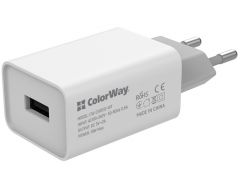 COLORWAY 1USB AUTO ID 2A (10W) білий (CW-CHS012-WT) | Фото 2