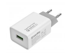 COLORWAY 1USB Huawei Super Charge/Quick Charge 3.0, 4A (20W) білий (CW-CHS014Q-WT) | Фото 1