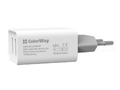 COLORWAY 2USB AUTO ID 2.1A (10W) білий (CW-CHS015-WT) | Фото 2