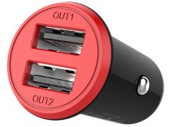 COLORWAY 2USB AUTO ID 3.4A (17W) red/black | Фото 2