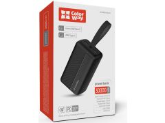 COLORWAY УМБ 30 000 mAh High-power 2(USB QC3.0 + USB-C Power Delivery 22.5) Black | Фото 2