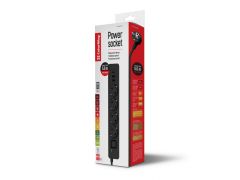COLORWAY 4 розетки/3USB (2USB-A + 1 TYPE-C) (24W) Black 5M | Фото 1