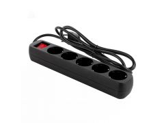 COLORWAY 5 розетки/2M Black | Фото 2