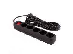 COLORWAY 5 розетки/5M Black | Фото 2