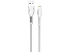Кабель USB ColorWay Apple Lightning (line-drawing) 2.4А 1м білий | Фото 2