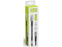COLORWAY CW-CBU011-BL microUSB (zinc alloy) 2.4А 1м синій | Фото 1