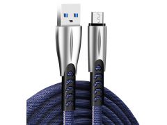 COLORWAY CW-CBU011-BL microUSB (zinc alloy) 2.4А 1м синій | Фото 3