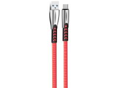 Кабель USB ColorWay CW-CBUC012-RD Type-C (zinc alloy) 2.4А 1м червоний | Фото 2