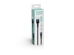 COLORWAY CW-CBUC045-BK Type-C (nylon) 2.4А 1м чорний | Фото 1