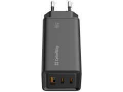 COLORWAY GaN3 Pro Power Delivery (USB-A+2 USB TYPE-C) (65W) чорний | Фото 3