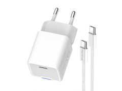 ColorWay GaN Mini 30W PD Port PPS USB-C біле + cable Type-C | Фото 3