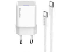 ColorWay GaN Mini 30W PD Port PPS USB-C біле + cable Type-C | Фото 1