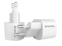 COLORWAY GaN PD Port USB PPS (Type-C PD + USB QC3.0) (33W) білий | Фото 2