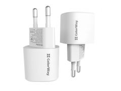 COLORWAY GaN PD Port USB PPS (Type-C PD + USB QC3.0) (33W) білий | Фото 3