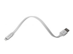 COLORWAY micro USB male – Lightning male, 25 см, білий | Фото 1