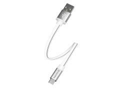 COLORWAY micro USB male – Type-C male, 25 см, білий | Фото 2