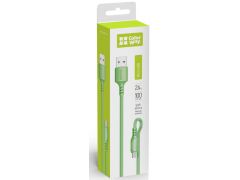 COLORWAY microUSB (soft silicone) 2.4А 1м зелений | Фото 1