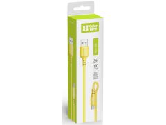 COLORWAY MicroUSB (soft silicone) 2.4а 1м жовтий | Фото 1
