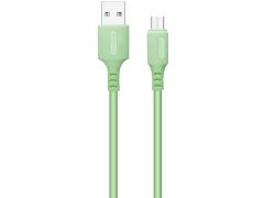 COLORWAY microUSB (soft silicone) 2.4А 1м зелений | Фото 2