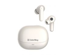 COLORWAY Slim TWS-1 Earbuds Long Life бежевий | Фото 1