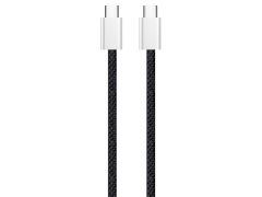COLORWAY Type-C - Type-C (braided cotton) (PD Fast Charging 60W) 3.0А 1м чорний | Фото 2
