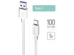 COLORWAY Type-C (Fast Charging) 5.0А 1м білий | Фото 1