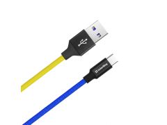 COLORWAY Type-C (national) 2.4А 1м (синьо-жовтий) | Фото 3