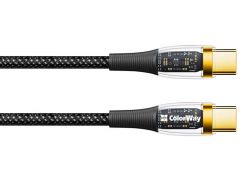 COLORWAY Type-C (transparent head) (PD Fast Charging 100W) 5А 1.2м черный | Фото 3