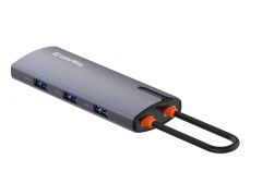 COLORWAY USB-C 6-в-1 Type C PD 100W/USB3.0х3/HDMI 4К/RJ45 | Фото 3