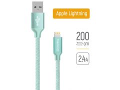 COLORWAY USB - Apple Lightning 2.4А 2м мятний | Фото 1
