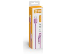 COLORWAY USB - Apple Lightning (soft silicone) 2.4а 1м фіолетовий | Фото 2