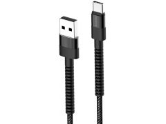 COLORWAY USB - Type-C (nylon - long head) 2.4А 1м чорний | Фото 2