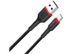 COLORWAY USB - Type-C (PVC - red head) 2.4А 1м чорний | Фото 3