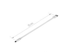 COLORWAY micro USB male – micro USB male, 25 см, білий | Фото 3