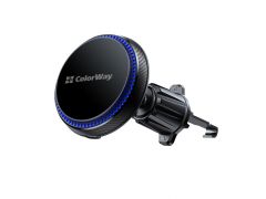 COLORWAY MagSafe 360° Air Vent 15W Black | Фото 1