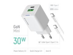 COLORWAY GaN Mini 30W PD Port PPS USB (Type-C PD + USB QC4.0) cable Type-C | Фото 1