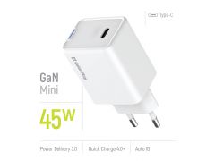 COLORWAY GaN Mini 45W PD Port PPS USB-C біле | Фото 1