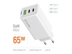 COLORWAY GaN Mini 65W PD Port PPS USB (USB-2C1A) біле | Фото 1