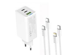 COLORWAY GaN Mini 65W PD Port PPS USB (USB-2C1A) cable Type-C&Lightning | Фото 3