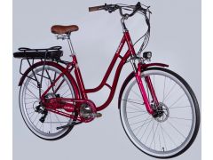 Dorozhnik 28" AL eCORAL DD FR рама-19" 500Вт рубіновий YS 7496 2025(ELB-D-28-084)з електроприво | Фото 2