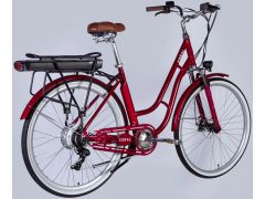 Dorozhnik 28" AL eCORAL DD FR рама-19" 500Вт рубіновий YS 7496 2025(ELB-D-28-084)з електроприво | Фото 3