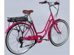 Dorozhnik 28" ST eRETRO Vbr FR рама-19" 500Вт рожевий YS 7452 2025(ELB-D-28-070)з електропривод | Фото 3