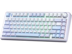 AULA F75 Gasket Greywood V3 switch Hot-Swap PBT Wireless/Bluetooth/USB Blue | Фото 2