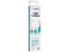 Кабель USB Gelius Control GP-UC114 20W Lightning/Type-C White (2m) | Фото 1