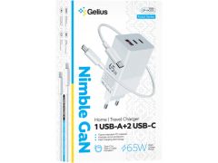 GELIUS Nimble GaN 65W GP-HC051 + кабель Type-C/Type-C White | Фото 2