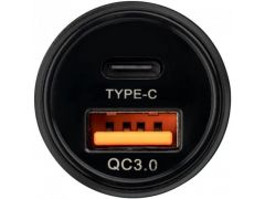 Автомобильное зарядное устройство Gelius Pro Twix GP-CC006 USB+Type-C QC/PD18W + Cable Lightning Black | Фото 2