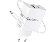 GELIUS X-Duo PRO 45W GP-HC053 White + Cable Type-C/Type-C | Фото 1
