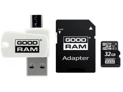 GOODRAM microSDHC 32GB UHS-I Class 10 + SD-adapter + OTG Card reader | Фото 1