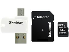 GOODRAM microSDHC 16GB UHS-I Class 10 + SD-adapter + Card reader Type-C | Фото 1